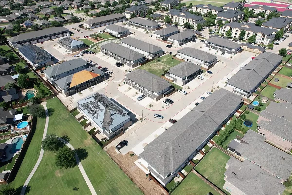 Roof installation by Trinity Construction Services