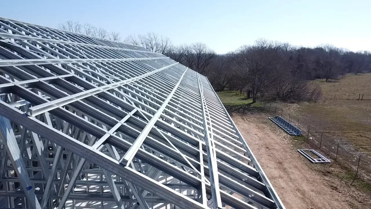Steel framing erection by Trinity Construction Services