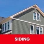 Light green siding on home. Siding installation and replacement services in Hendersonville, TN