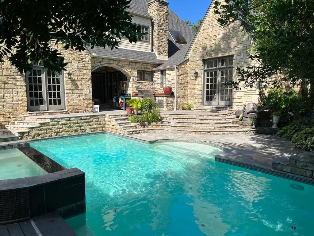 Tulsa Stone Pool Deck