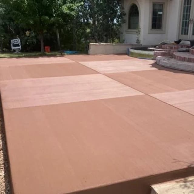 Windowpane Colored Patio
