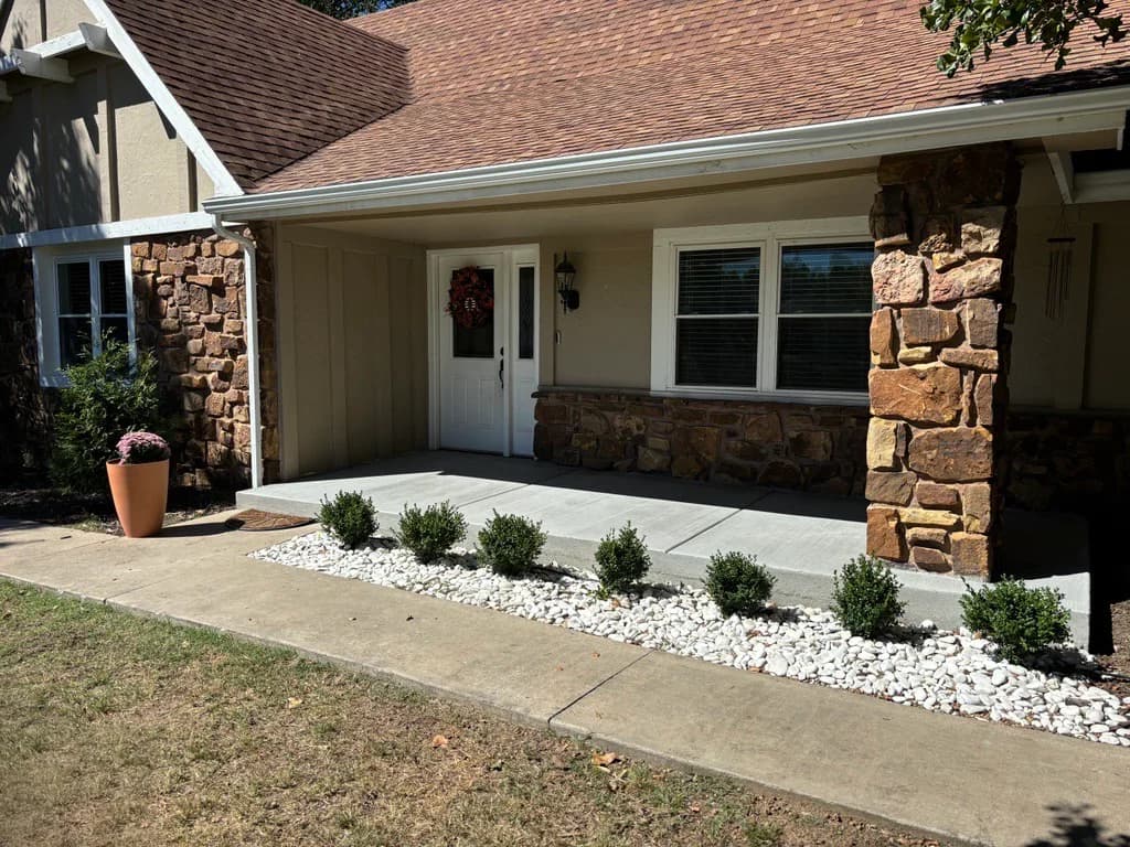 Tulsa Elevated Front Porch During And After Rebar (2)