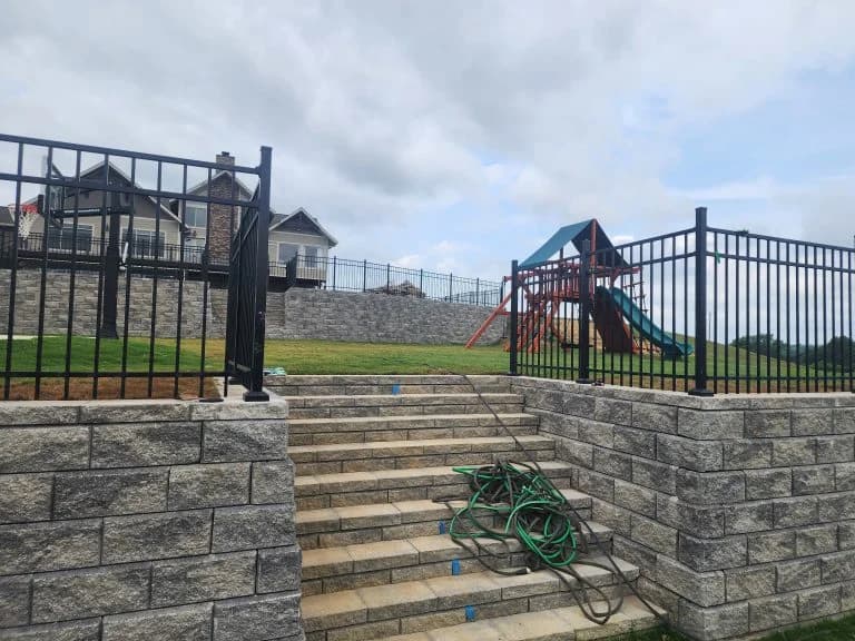 masonry concrete step project in Nashville - The Concrete Gentlemen