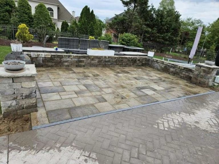 custom stone patio job in nashville tennessee - The Concrete Gentlemen