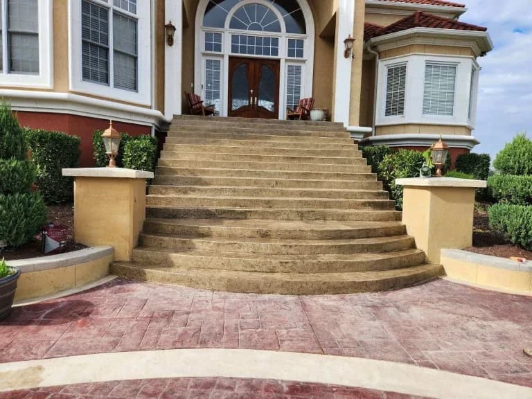 beautiful decorative concrete stairway - The Concrete Gentlemen