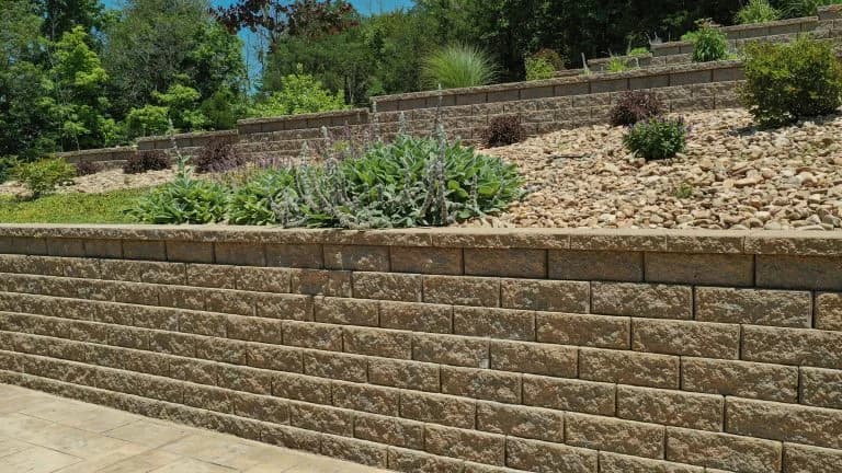 multi-retaining wall job in landscaping - The Concrete Gentlemen