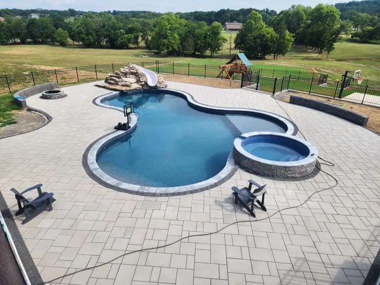 gorgeous new concrete pool deck in nashville tn - The Concrete Gentlemen