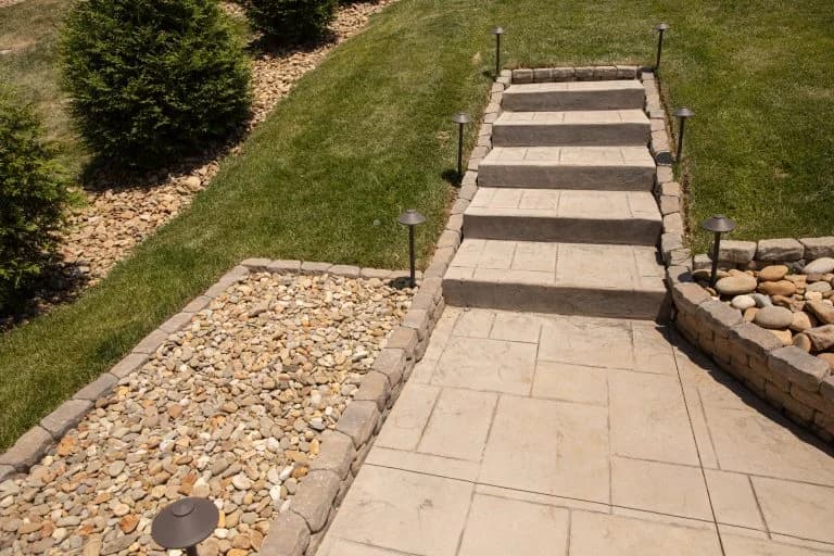 stamped concrete stairs - The Concrete Gentlemen