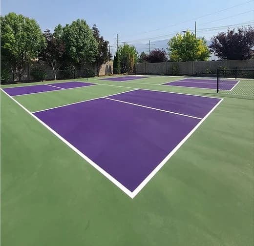 custom concrete tennis court job in Nashville - The Concrete Gentlemen