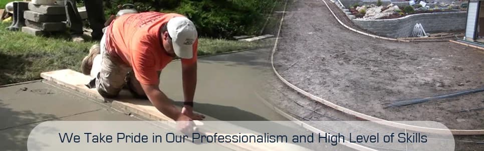 NYC concrete installation project for residential exterior work