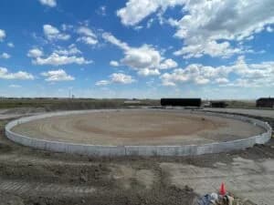 A mostly empty Mainline Contracting site.