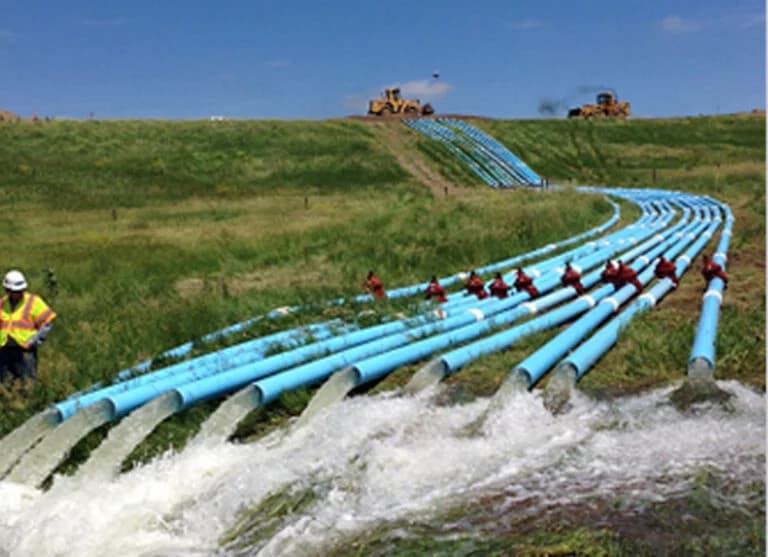 Mainline Contracting Dam Dewatering Project in South Dakota