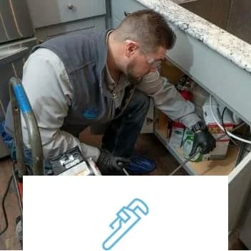 man fixing problem plumbing