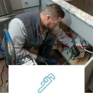 man fixing problem plumbing