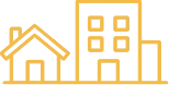 Yellow House and building icon shortened