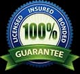 Licensed, insured, bonded guarantee