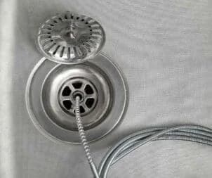 Snaking a drain