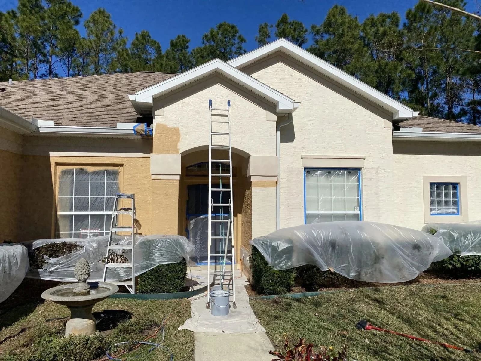 Ongoing home exterior painting