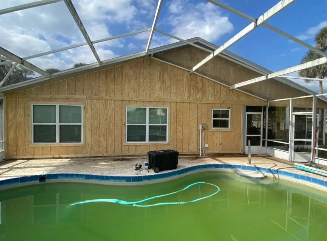 Pool deck painting