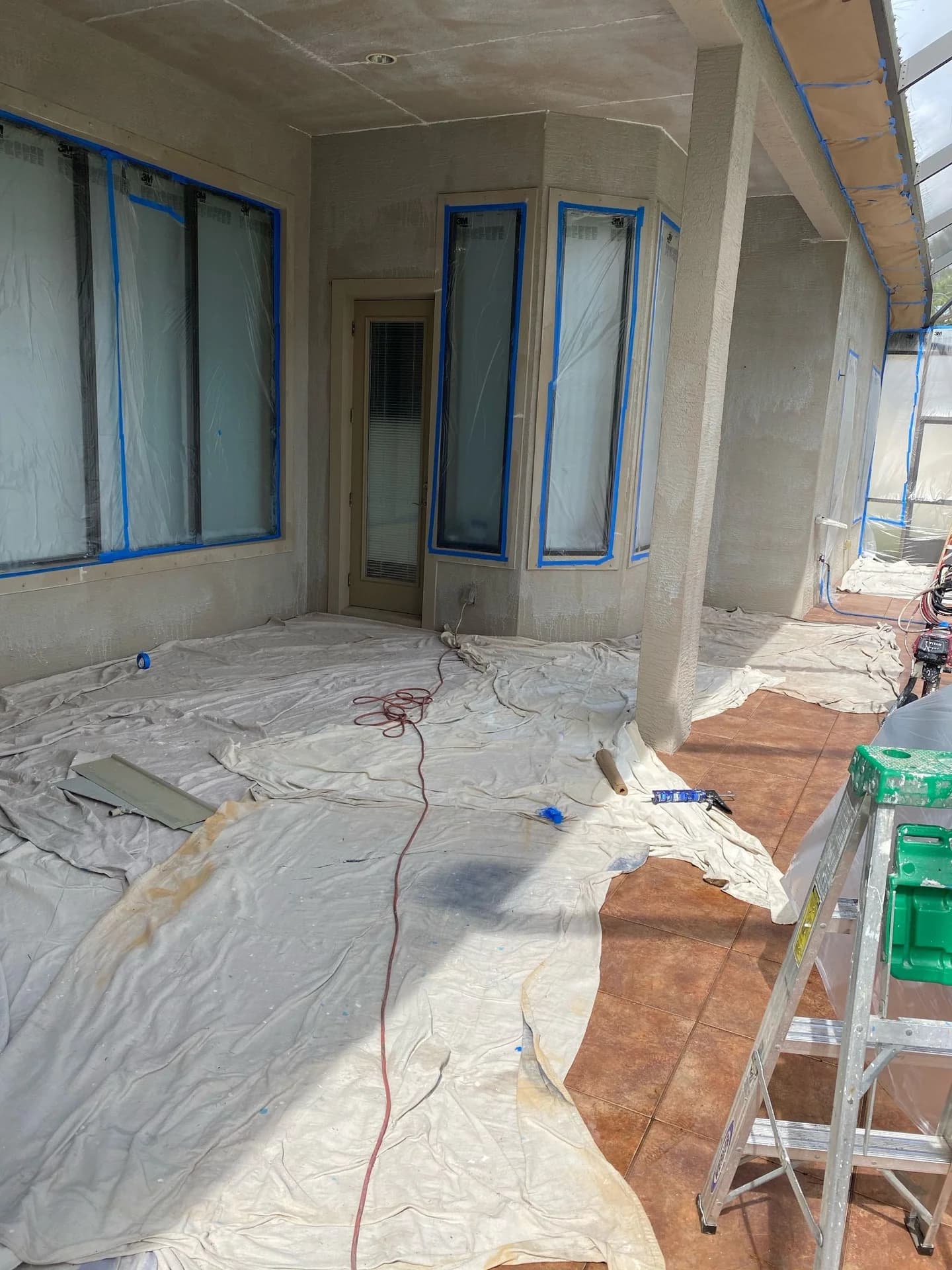Preparatio for a home exterior painting