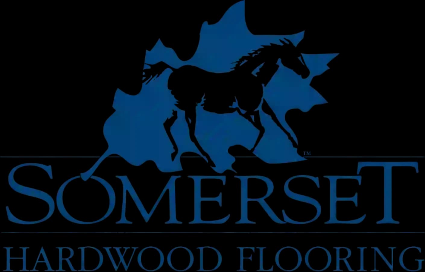 Somerset Hardwood Flooring logo with blue tree icon.