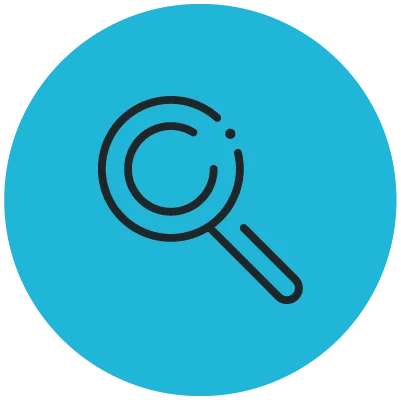 icon of a magnifying glass