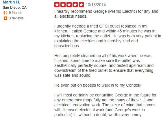 Premo Electric, San Diego portfolio photo