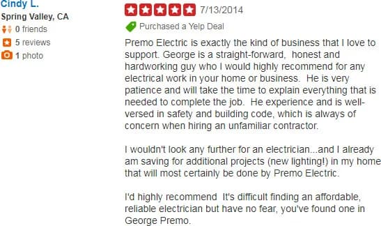 Premo Electric, San Diego portfolio photo