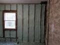 spray foam around indoor window