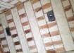 spray foam on wooden wall