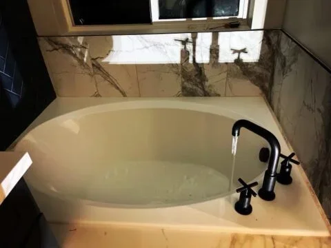 Large Tub Installation