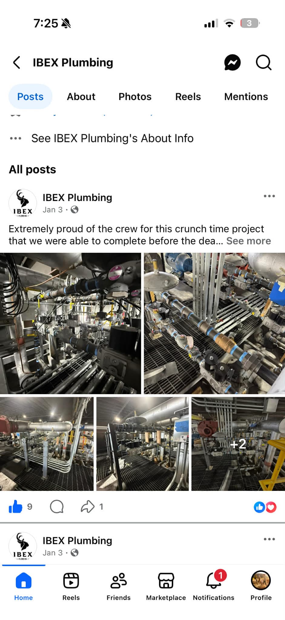 Ibex Plumbing portfolio photo