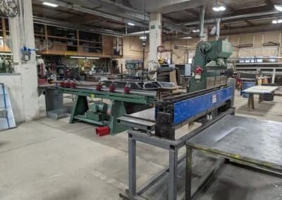 Spacious HVAC assembly area showing industrial piping and equipment storage in Billings, MT