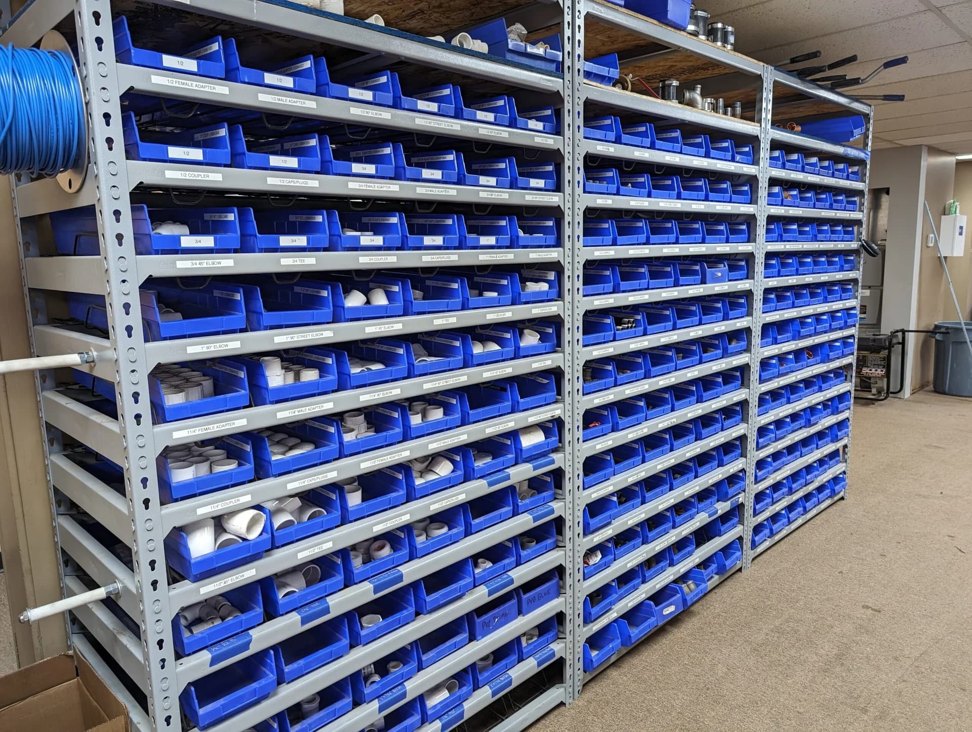 Air Controls state-of-the-art HVAC fabrication shop floor in Billings, MT.