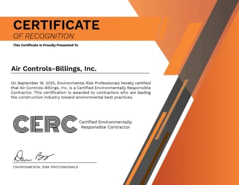 Certified Environmentally Responsible Contractor