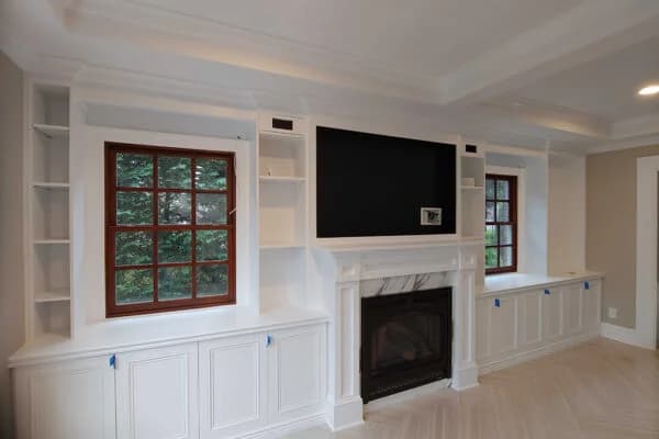 Precision Painting Plus residential interior living room painting
