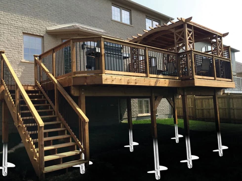 Helical Deck Pilings