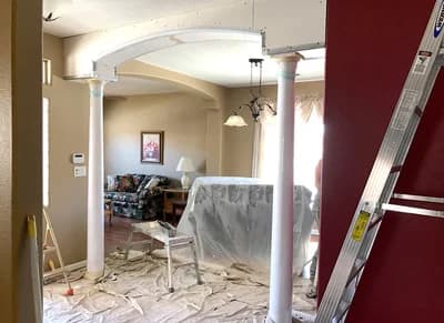 Sheetrock complete ready to start drywall finish
