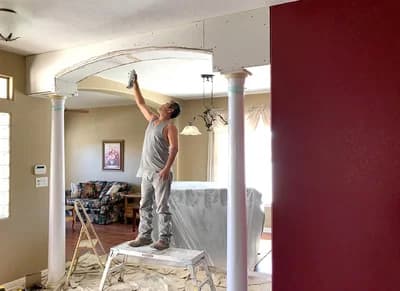 Curved Bullnose Installed with Adhesive