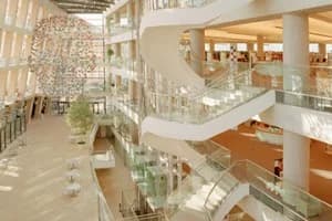commercial flooring in library