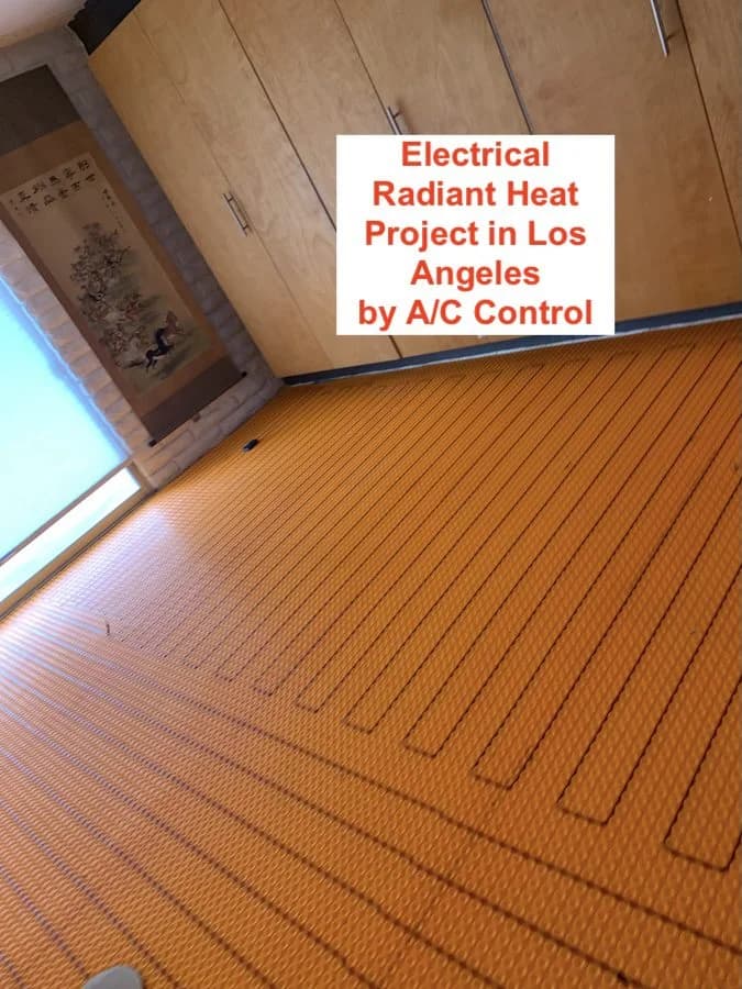 Radiant Heating Under Tile: A/C Control Transforms a Los Angeles Home Near Universal Studios