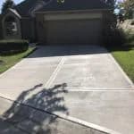 residential concrete driveway