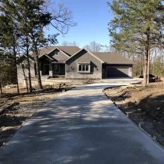 residential concrete driveway