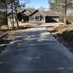 residential concrete driveway