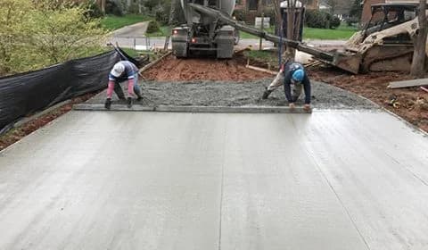 Concrete Driveway in Madison Park