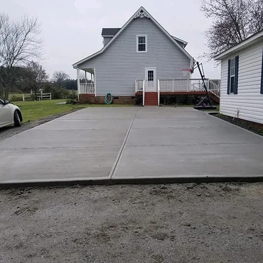 Concrete Driveway in Waxhaw