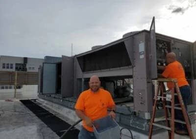 Getting it Ready to Be Removed from the Roof