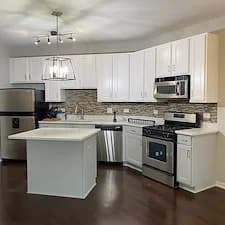 Chic Contrast: Two-Tone Kitchen Cabinet Painting project in Chicago IL