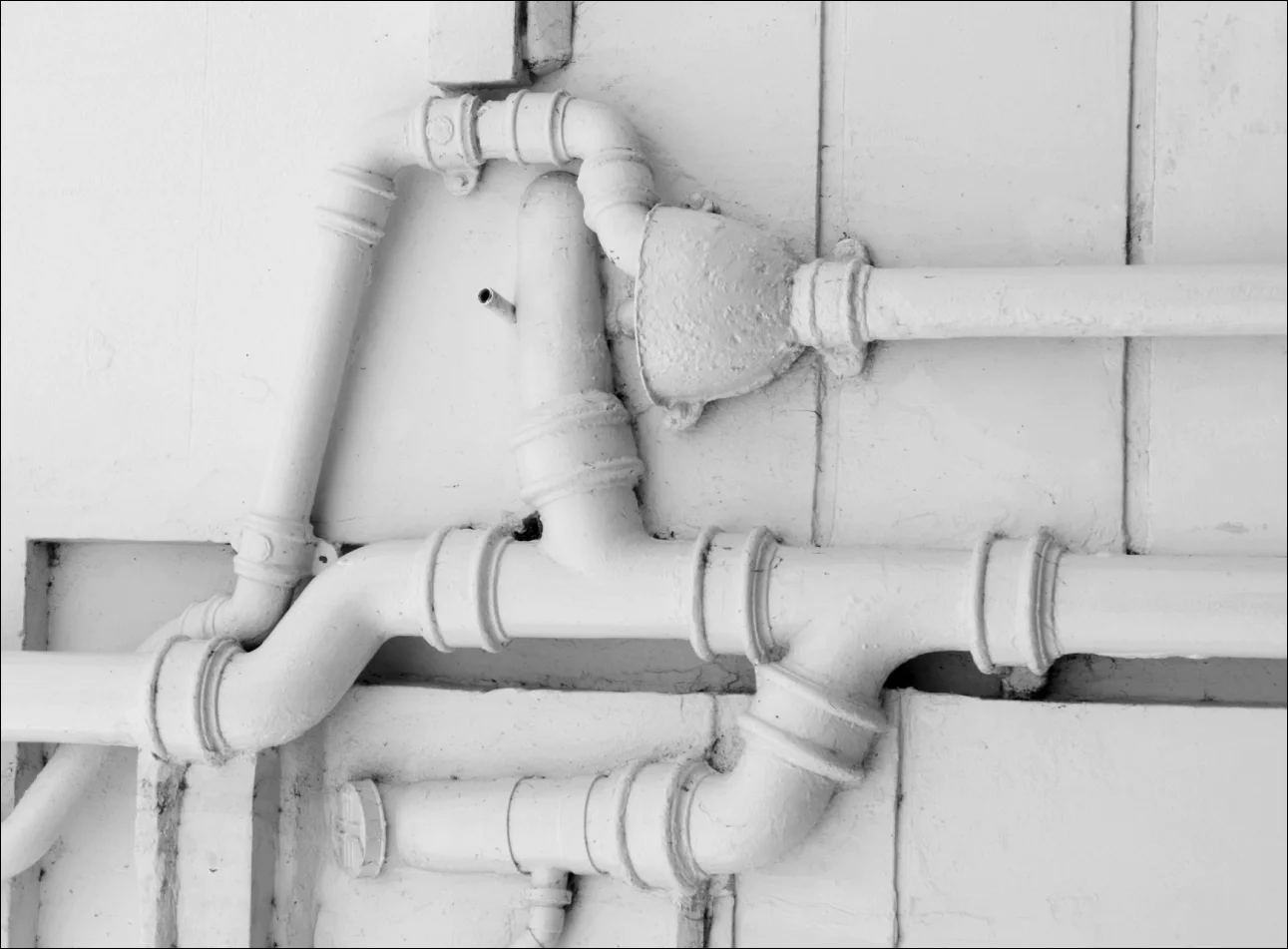 white pipes