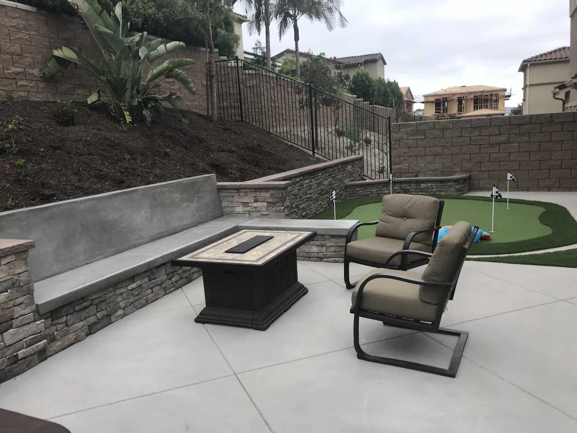 Licensed crew building a custom landscape project in San Diego County